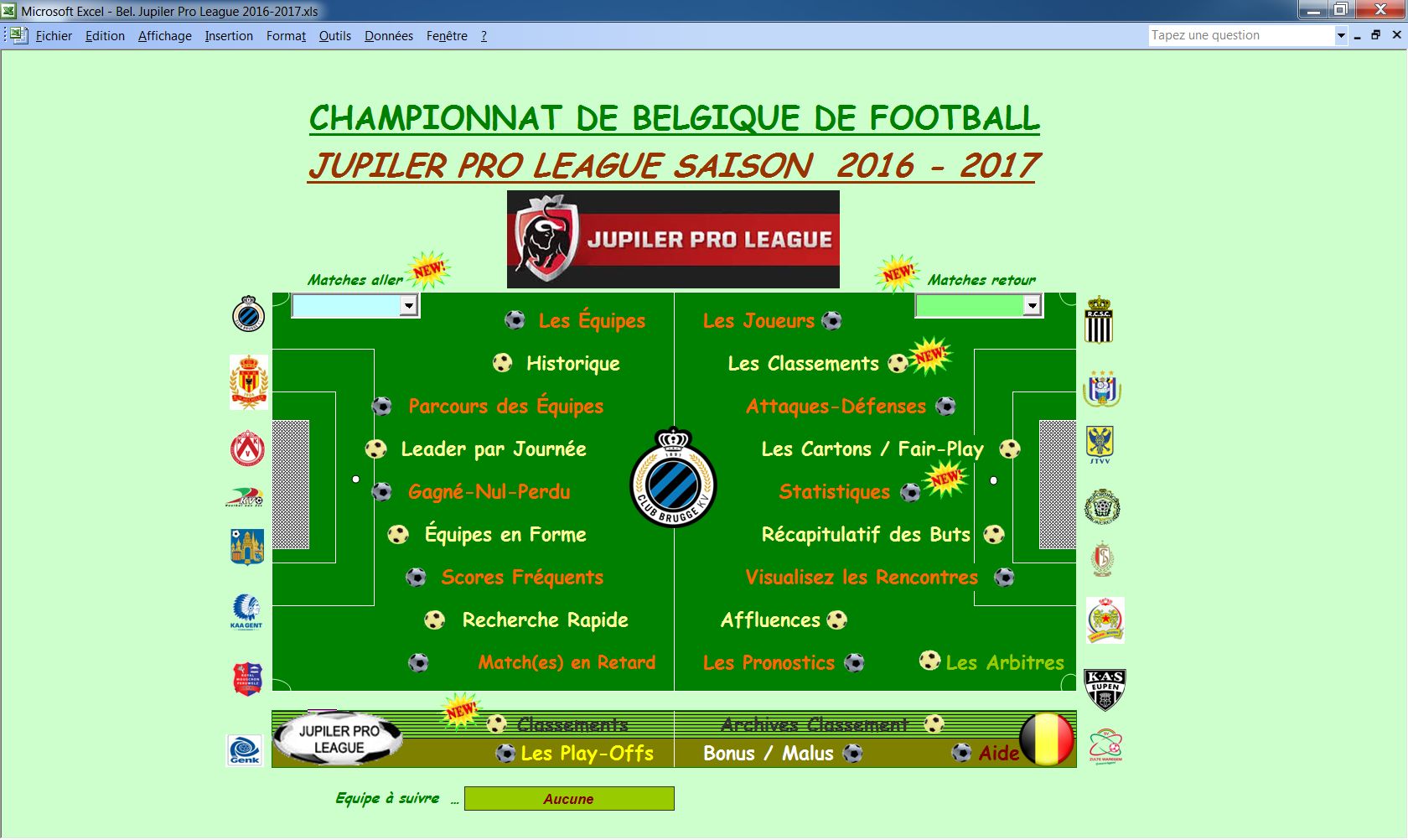 jupiler pro league rencontre